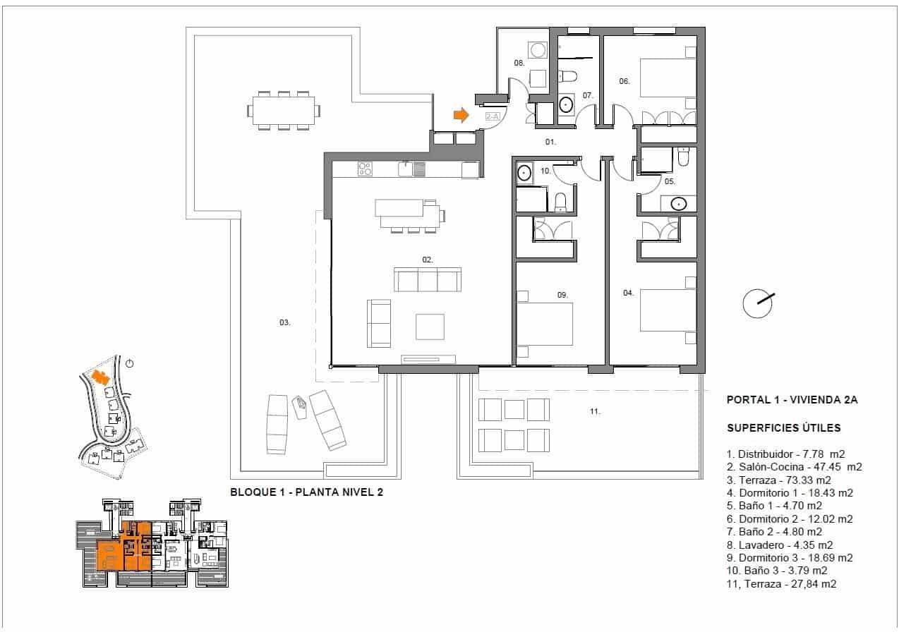 3 soveværelse Lejlighed til salg i Estepona med swimmingpool garage - € 393.933 (Ref: 9221507)