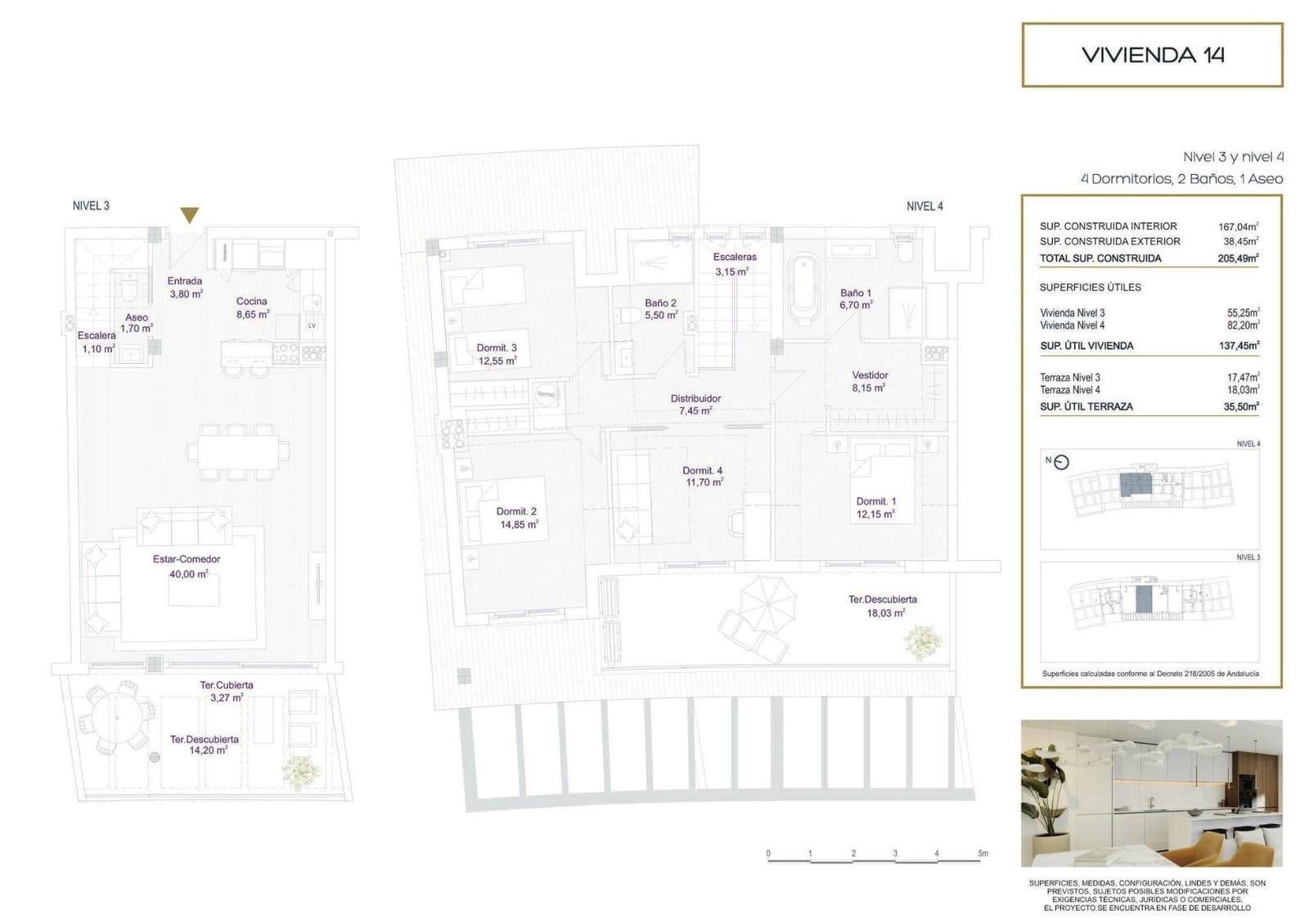 4 soveværelse Lejlighed til salg i Torrequebrada med swimmingpool - € 1.115.000 (Ref: 9228303)