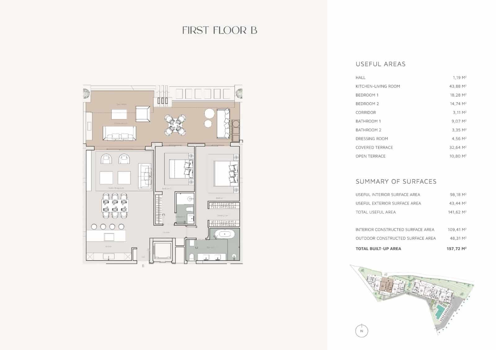 2 soverom Leilighet til salgs i Nueva Andalucia med svømmebasseng garasje - € 1 035 693 (Ref: 9265752)