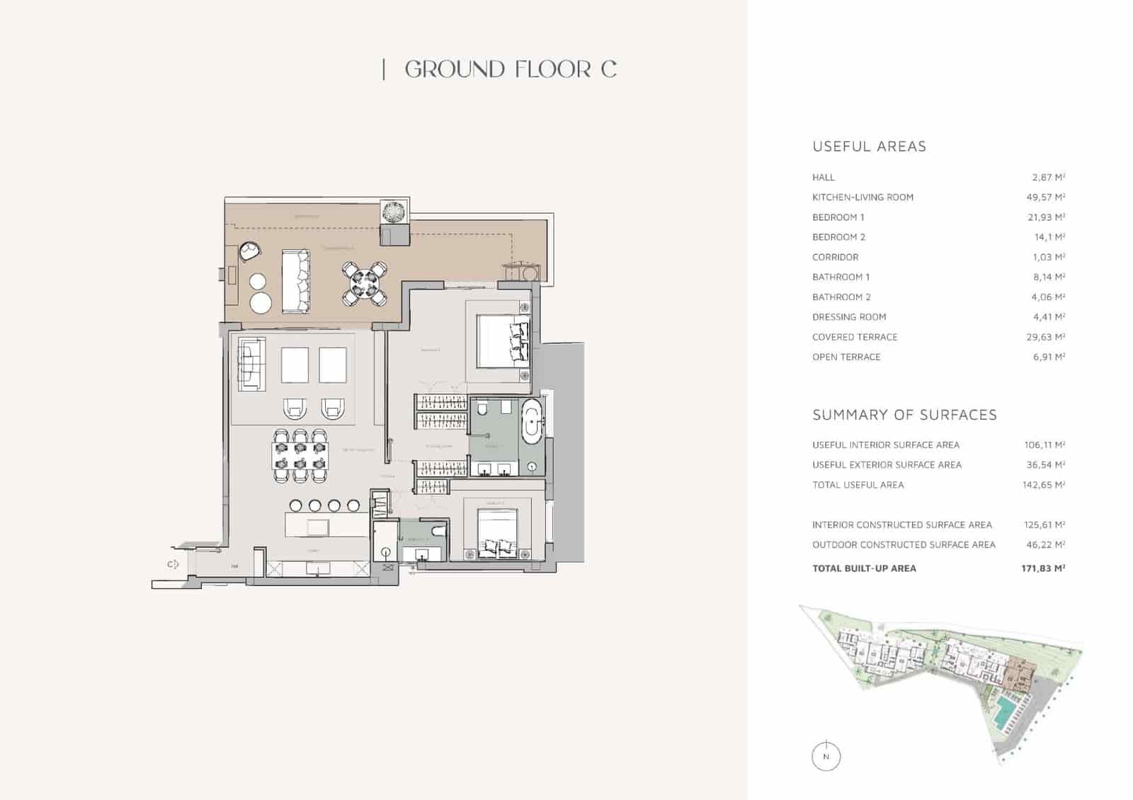2 makuuhuone Huoneisto myytävänä paikassa Nueva Andalucia mukana uima-altaan 
autotalli - 1 067 337 € (Ref: 9265757)