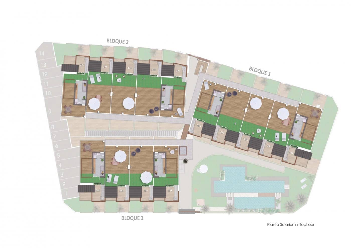 2 sypialnia Apartament na sprzedaż w Pilar de la Horadada z basenem garażem - 259 900 € (Ref: 9330979)