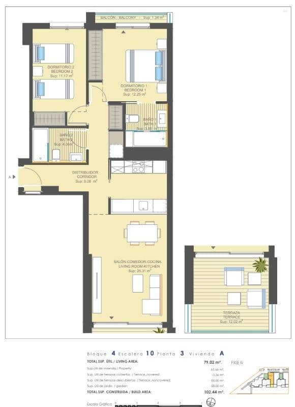 2 Zimmer Apartment zu verkaufen in Campoamor mit Pool Garage - 284.000 € (Ref: 9337592)
