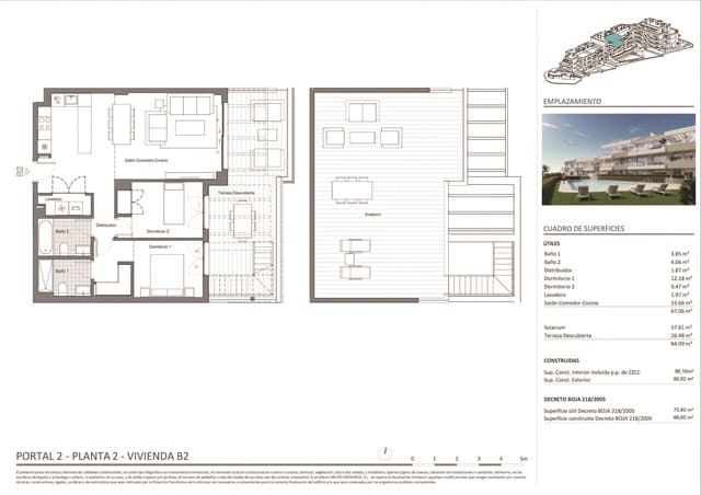 2 chambre Appartement à vendre à Zona Calvario, Estepona avec piscine garage - 496 000 € (Ref: 9340771)