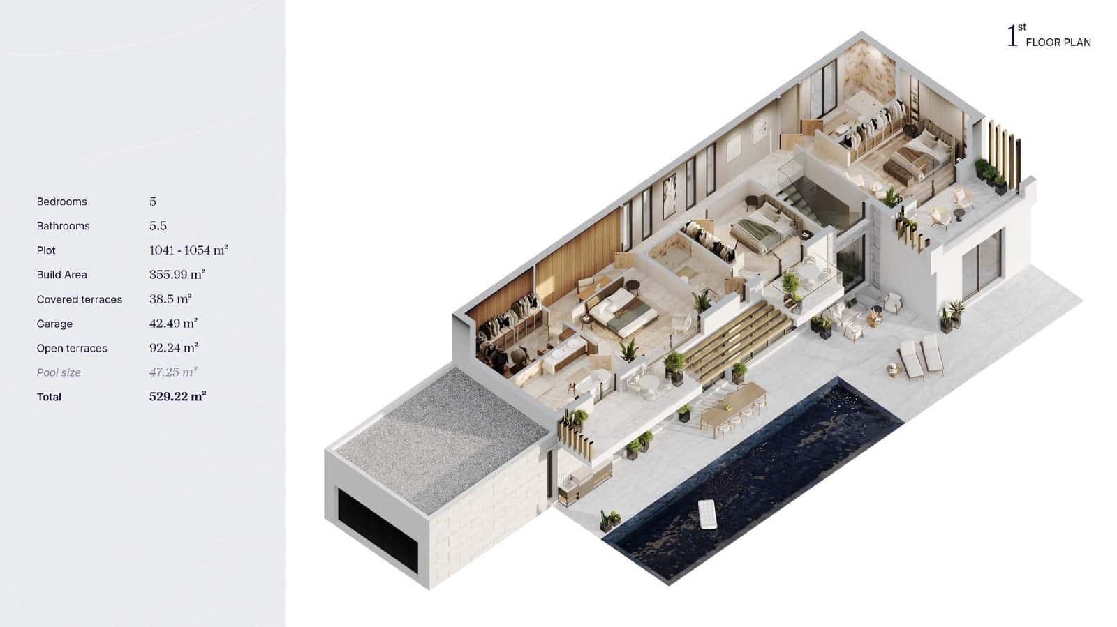 5 sypialnia Willa na sprzedaż w Bel-Air z basenem - 2 750 000 € (Ref: 9349073)