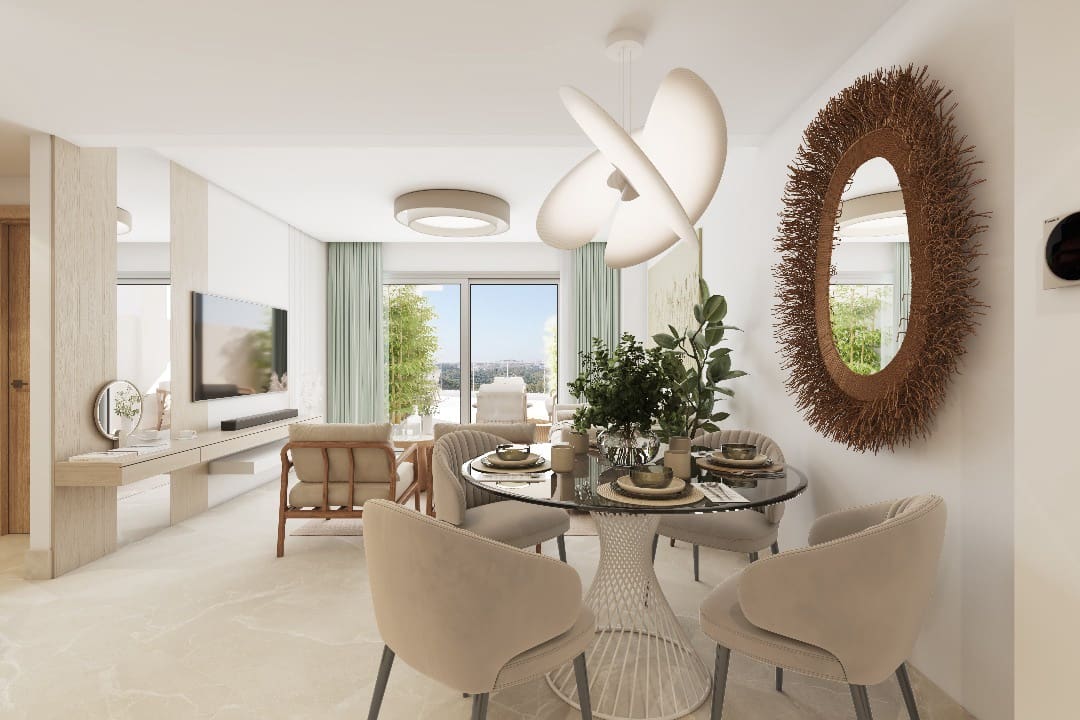 2 sypialnia Apartament na sprzedaż w Las Lagunas de Mijas z basenem garażem - 399 000 € (Ref: 9351034)