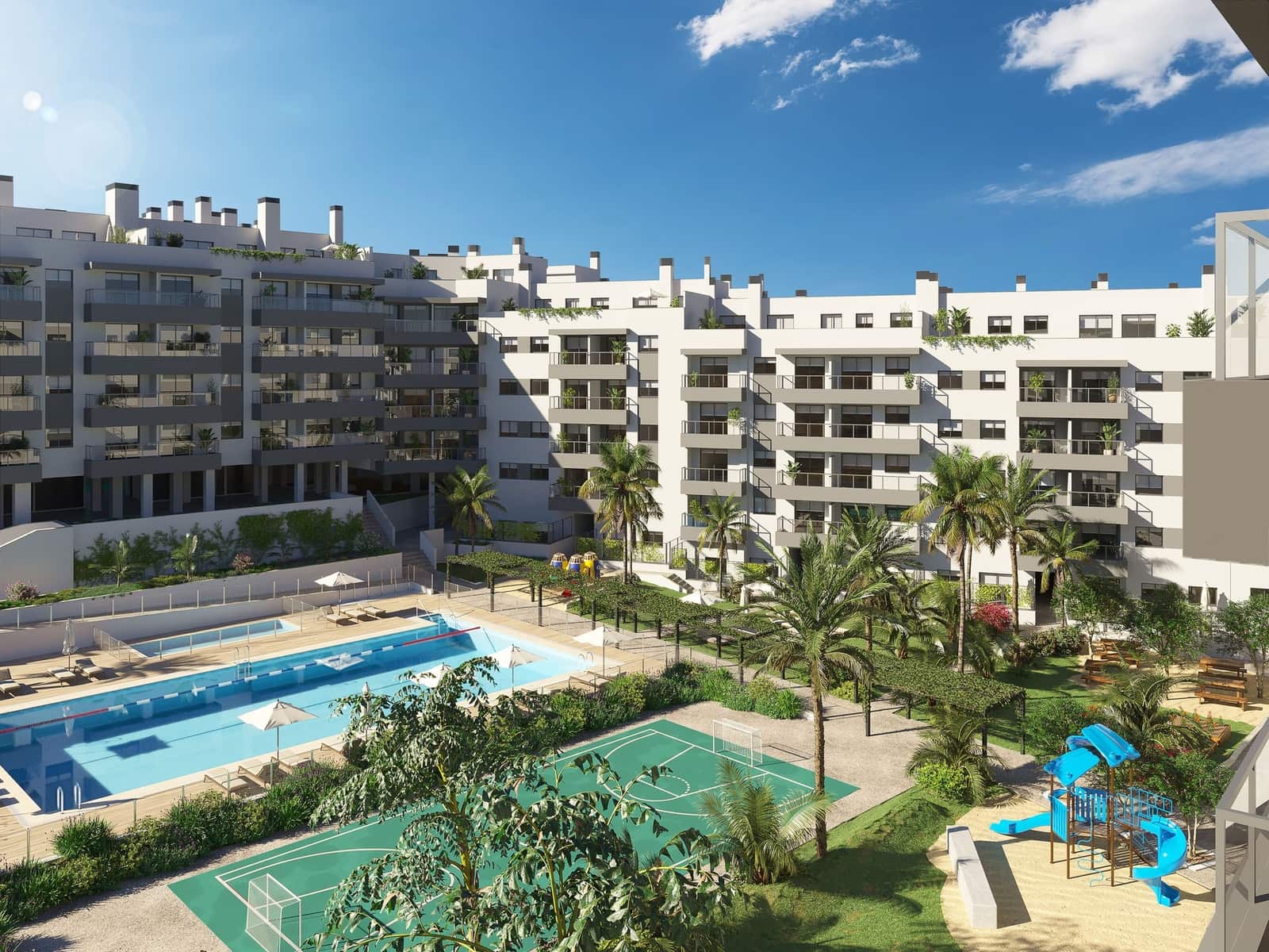 2 sypialnia Apartament na sprzedaż w Las Lagunas de Mijas z basenem garażem - 357 000 € (Ref: 9351059)
