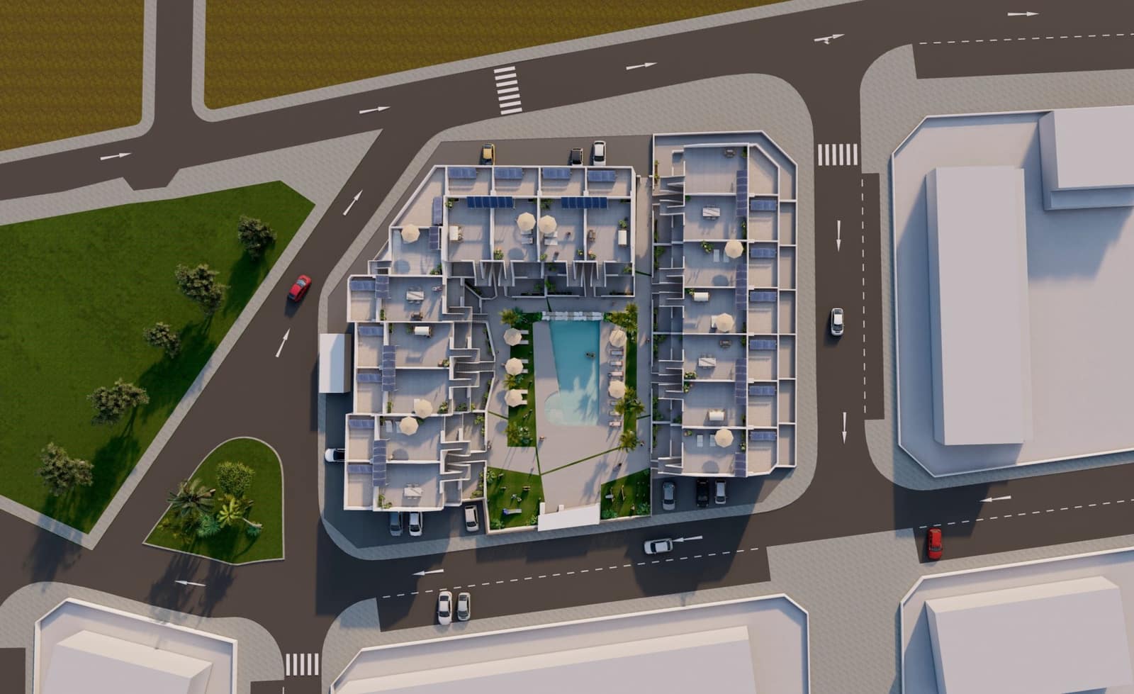 3 sypialnia Apartament na sprzedaż w Roldan z basenem garażem - 233 000 € (Ref: 9351909)