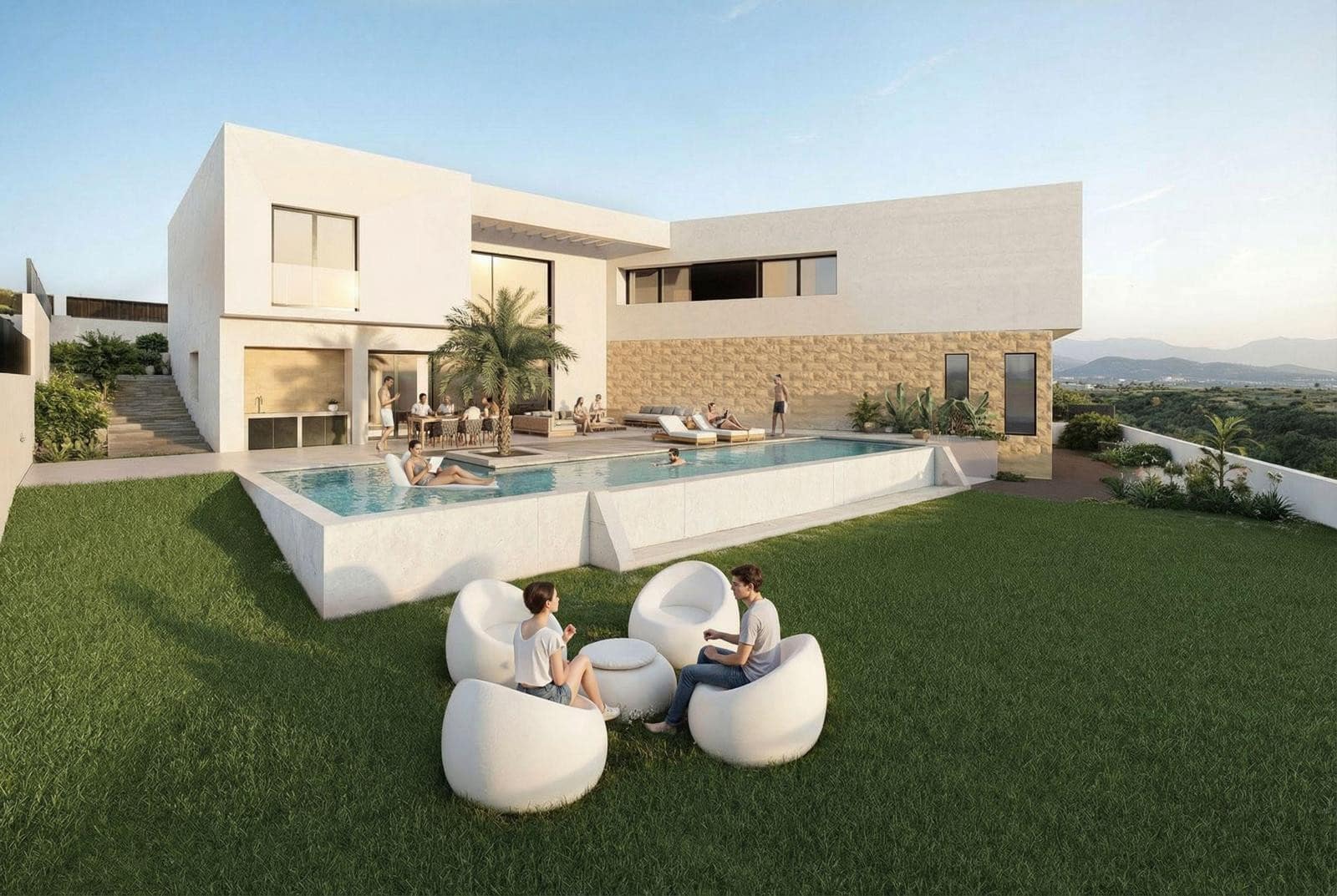 6 makuuhuone Huvila myytävänä paikassa San Fulgencio mukana uima-altaan 
autotalli - 1 699 000 € (Ref: 9600018)