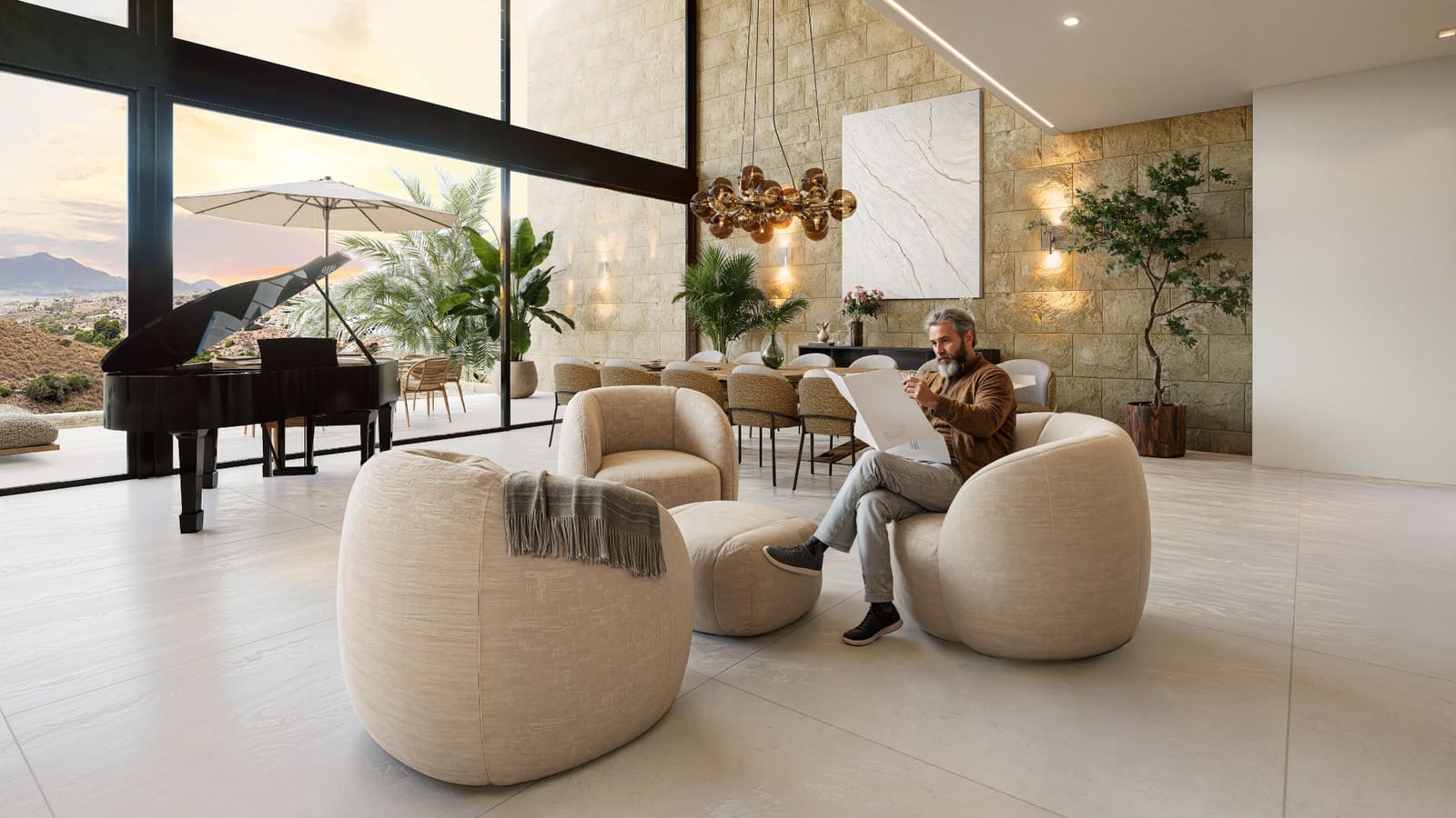 5 sypialnia Willa na sprzedaż w San Fulgencio z basenem garażem - 2 249 000 € (Ref: 9600019)