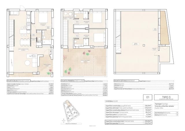3 sovrum Villa till salu i Hondón de las Nieves med pool garage - 357 250 € (Ref: 9791686)