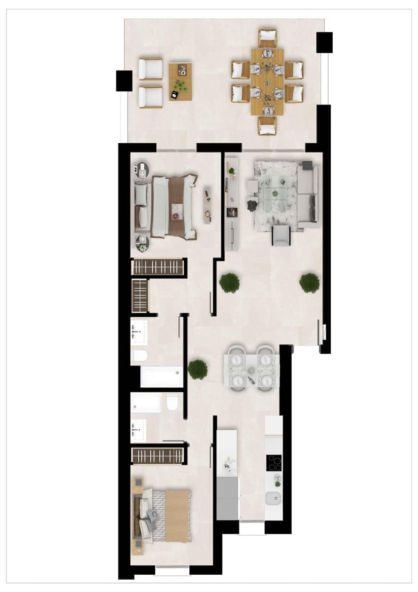 2 soveværelse Lejlighed til salg i Buenas Noches med swimmingpool garage - € 375.000 (Ref: 9791757)