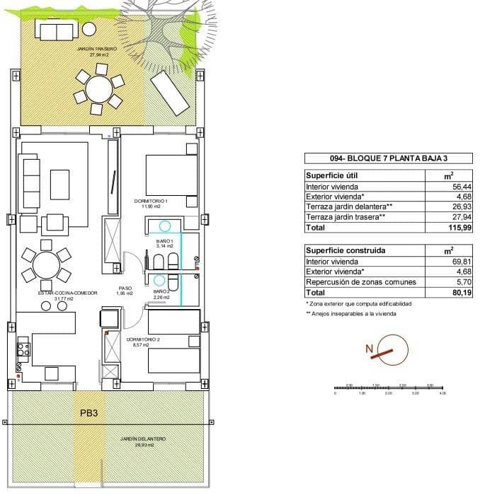 2 slaapkamer Appartement te koop in Vera met zwembad garage - € 245.000 (Ref: 9792035)