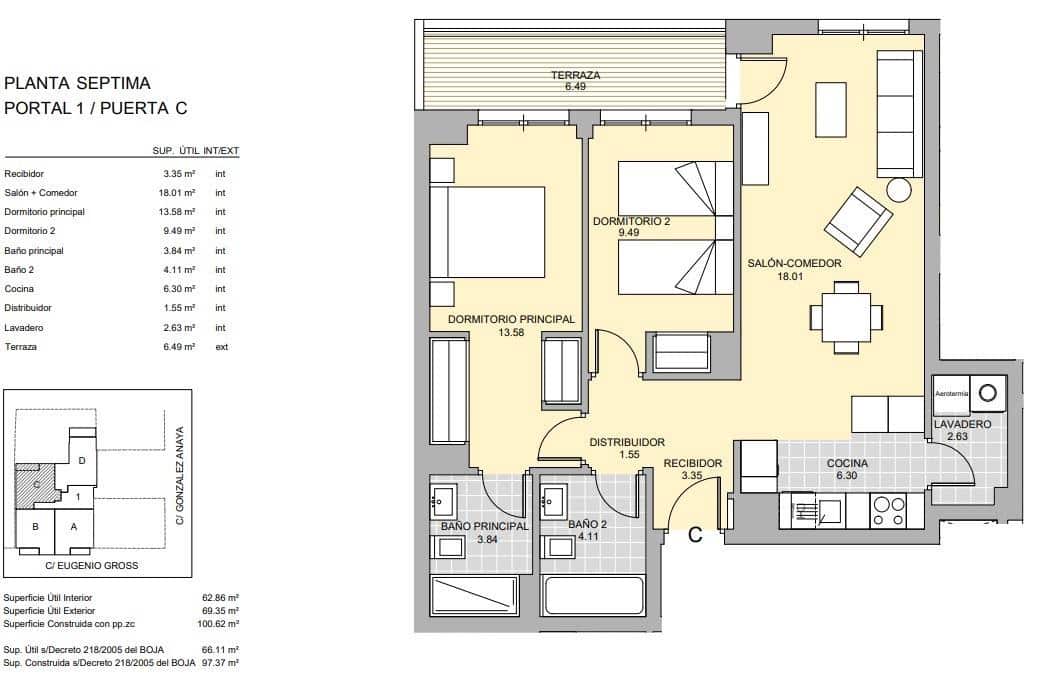 2 camera da letto Appartamento in vendita in Malaga citta con piscina garage - 528.000 € (Rif: 9792125)