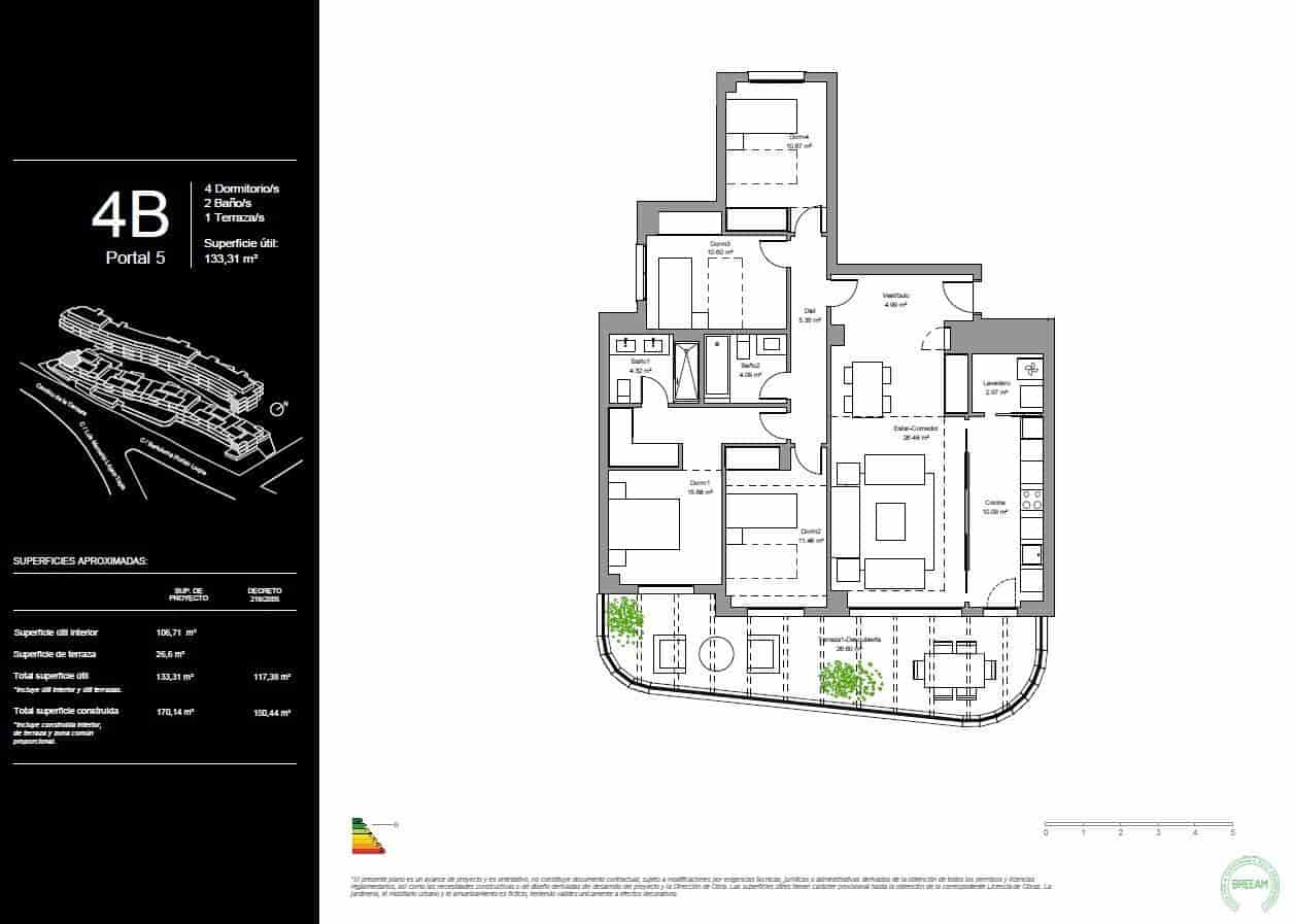 4 makuuhuone Huoneisto myytävänä paikassa Torremolinos mukana uima-altaan 
autotalli - 655 000 € (Ref: 9792310)