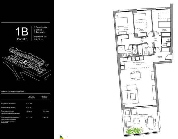 3 soverom Leilighet til salgs i Torremolinos med svømmebasseng garasje - € 563 000 (Ref: 9792315)
