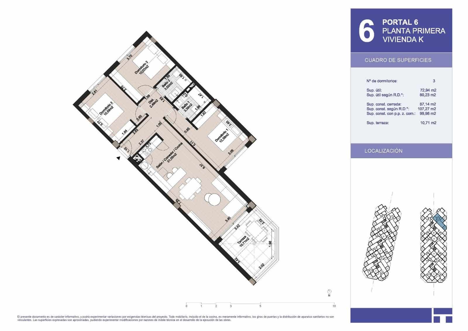 Apartamento de 3 habitaciones en El Morche en venta con piscina garaje - 352.000 € (Ref: 9792481)