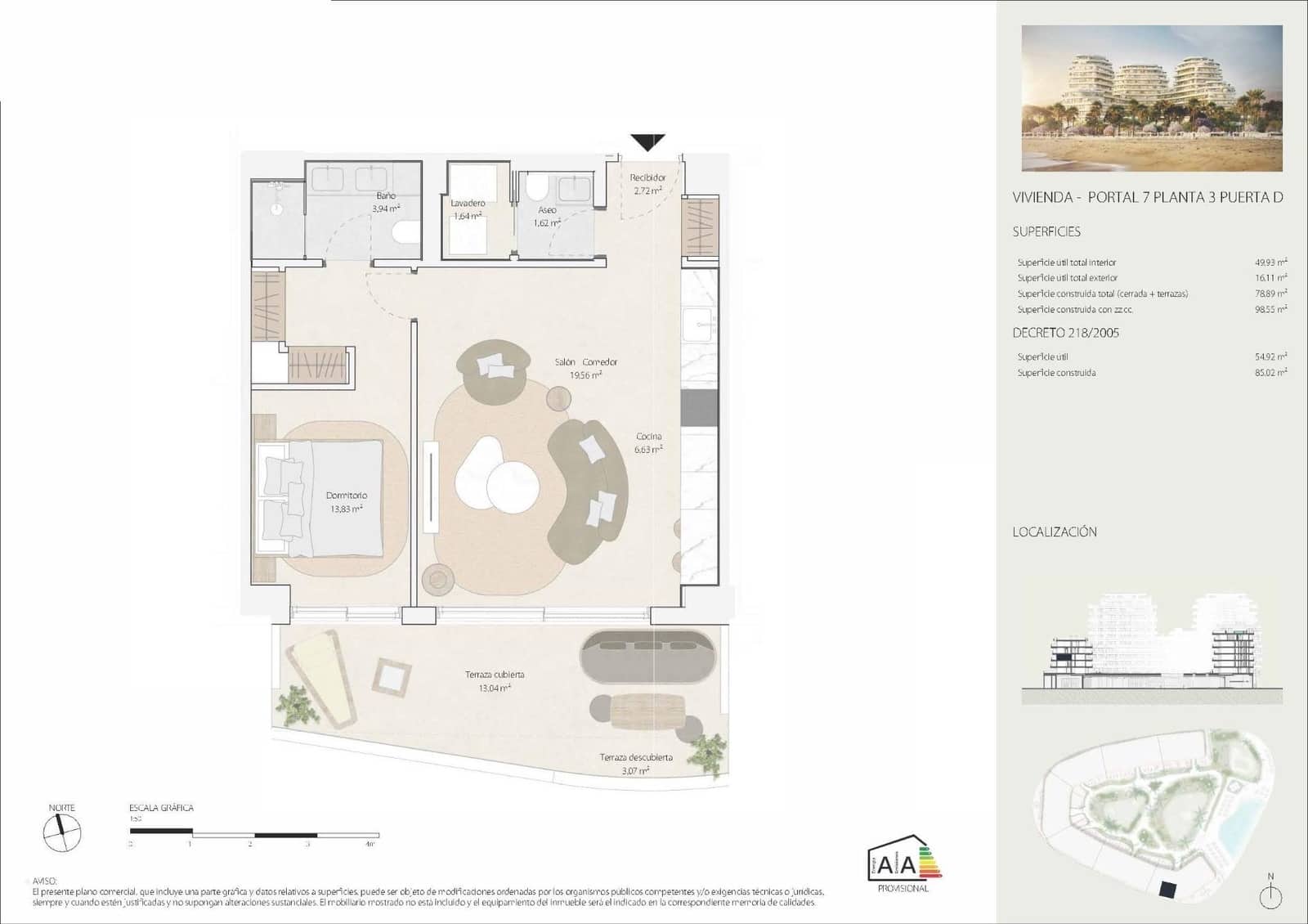 1 camera da letto Appartamento in vendita in Malaga citta con piscina - 750.000 € (Rif: 9792614)