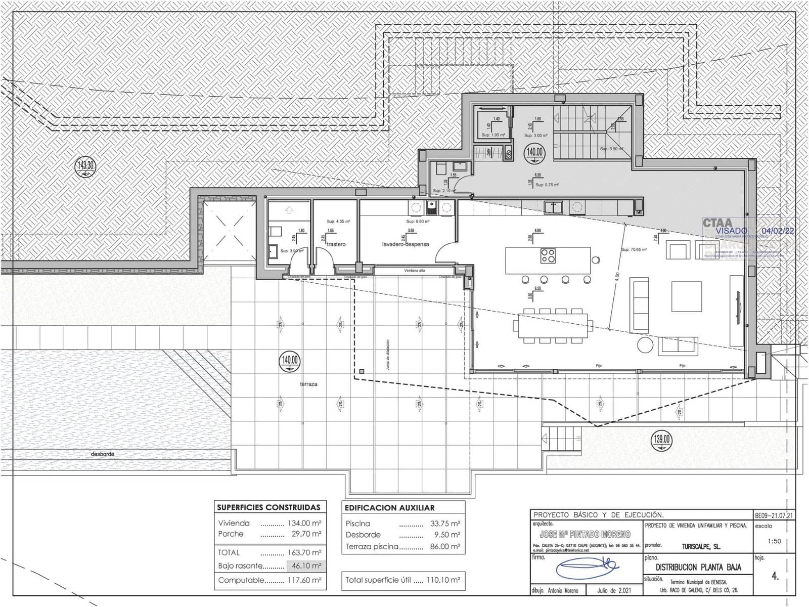 4 sypialnia Willa na sprzedaż w Benissa z basenem - 2 450 000 € (Ref: 9792746)