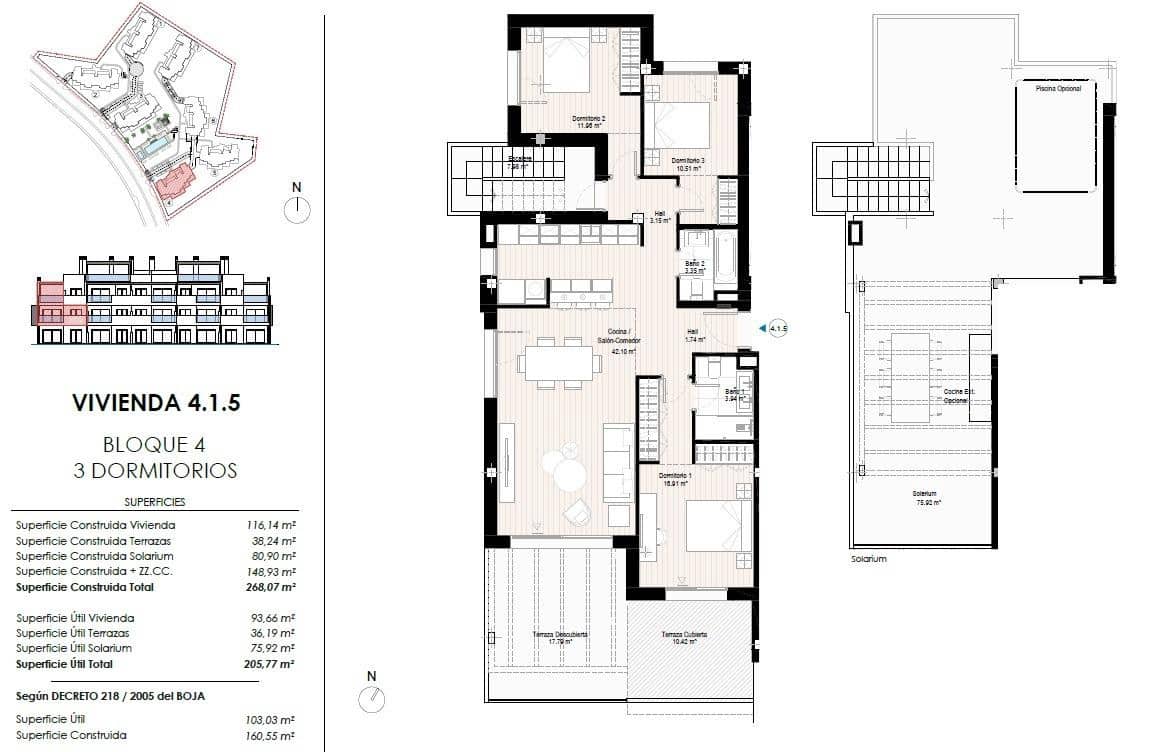 Apartamento de 3 habitaciones en Casares en venta con piscina garaje - 721.000 € (Ref: 9792749)
