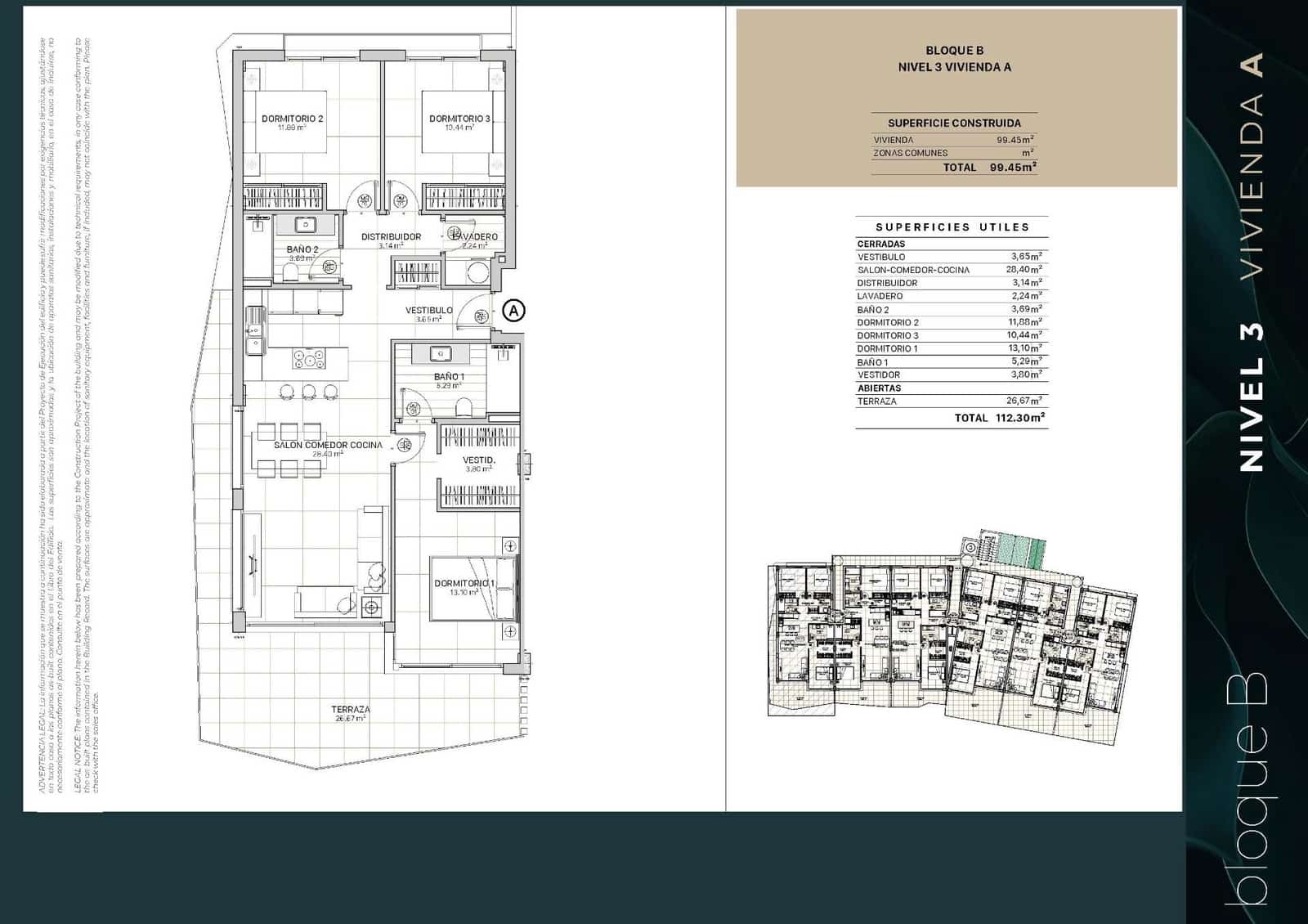 3 makuuhuone Huoneisto myytävänä paikassa Fuengirola mukana uima-altaan 
autotalli - 499 000 € (Ref: 9792863)
