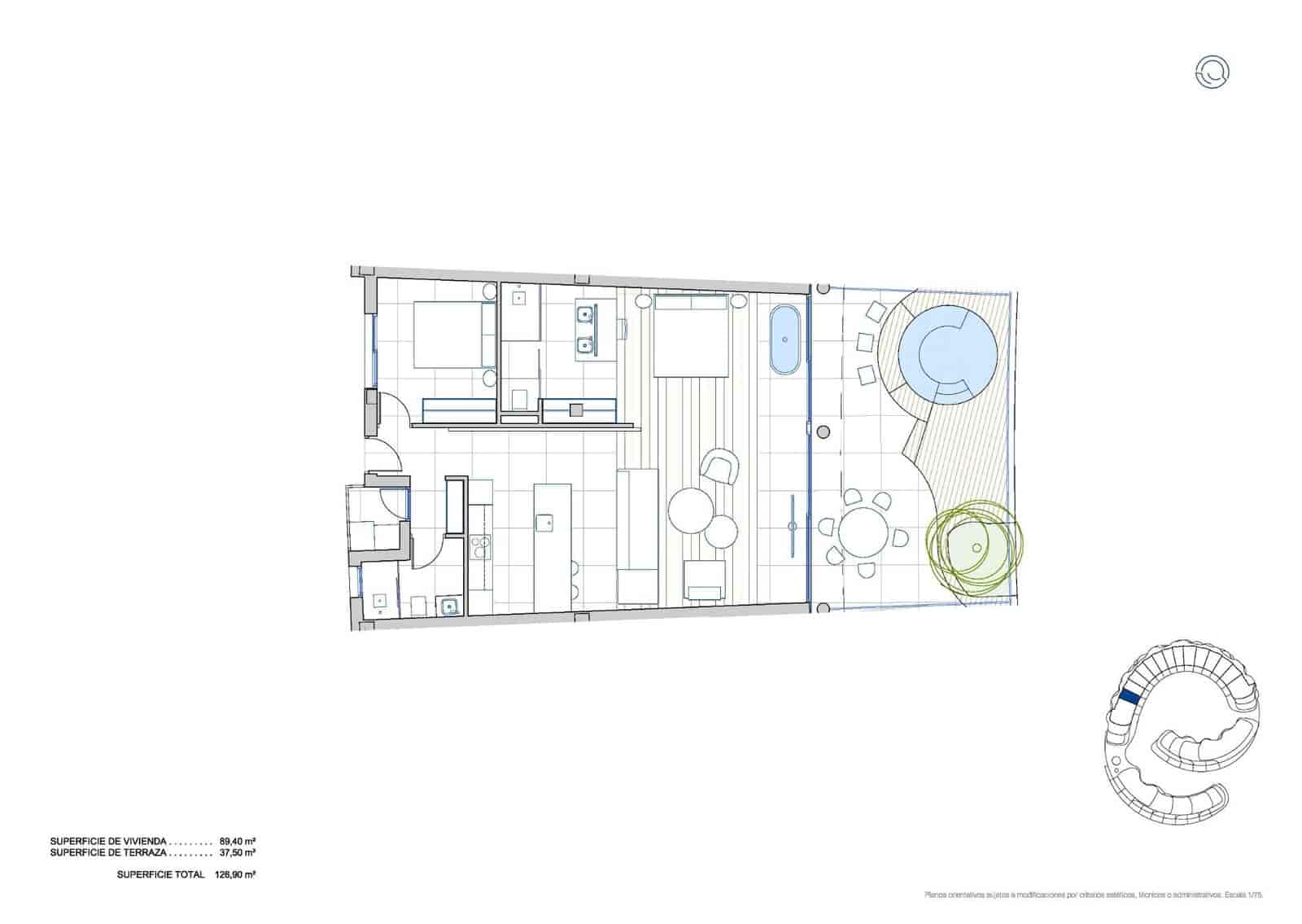 2 makuuhuone Huoneisto myytävänä paikassa Fuengirola mukana uima-altaan - 1 190 000 € (Ref: 9792964)