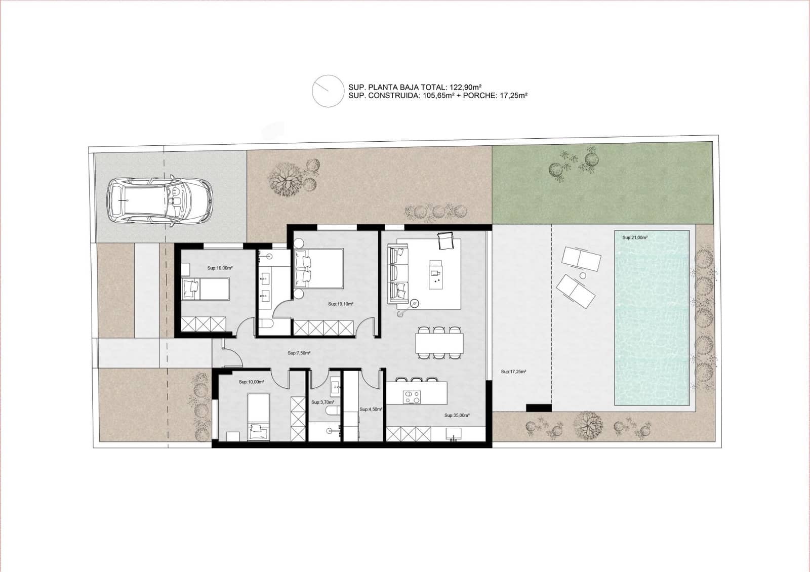 Chalet de 3 habitaciones en Molina de Segura en venta con piscina garaje - 409.000 € (Ref: 9793007)