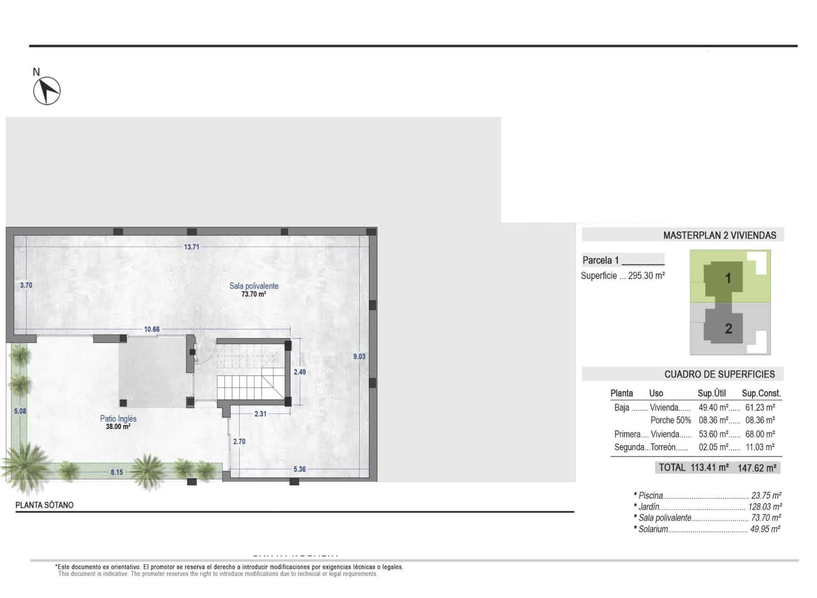4 sypialnia Willa na sprzedaż w Torre-Pacheco z basenem garażem - 785 000 € (Ref: 9793033)