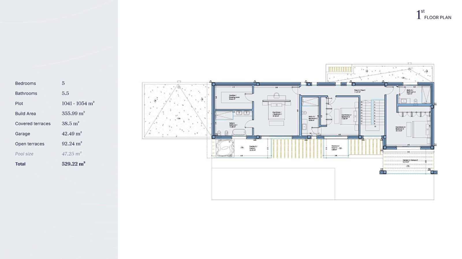 5 soverom Villa til salgs i Bel-Air med svømmebasseng - € 2 750 000 (Ref: 9793035)