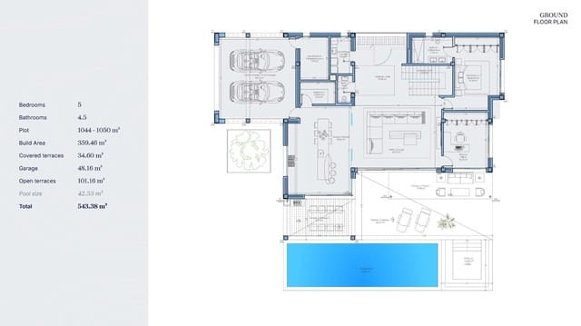 5 slaapkamer Villa te koop in Bel-Air, Estepona met zwembad - € 2.750.000 (Ref: 9793037)