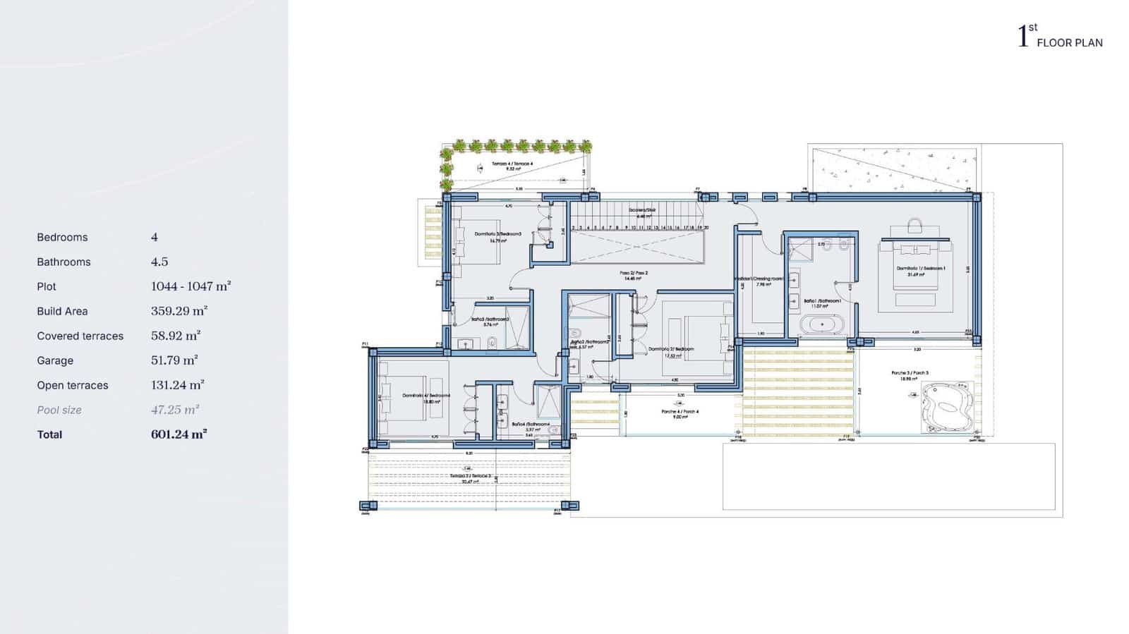 4 camera da letto Villa in vendita in Bel-Air con piscina - 2.550.000 € (Rif: 9793038)