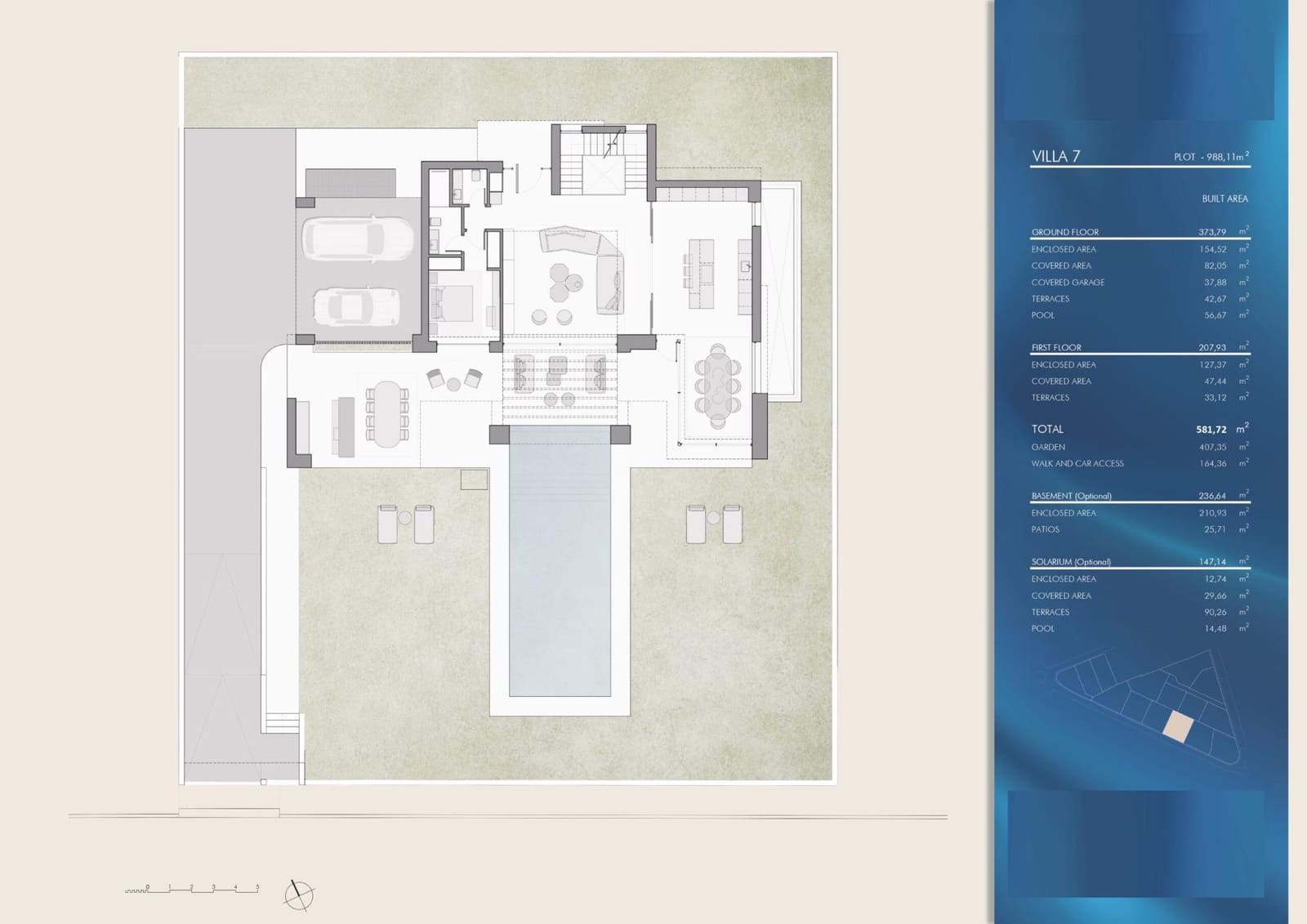 4 sovrum Villa till salu i Bel-Air med pool - 2 400 000 € (Ref: 9793040)