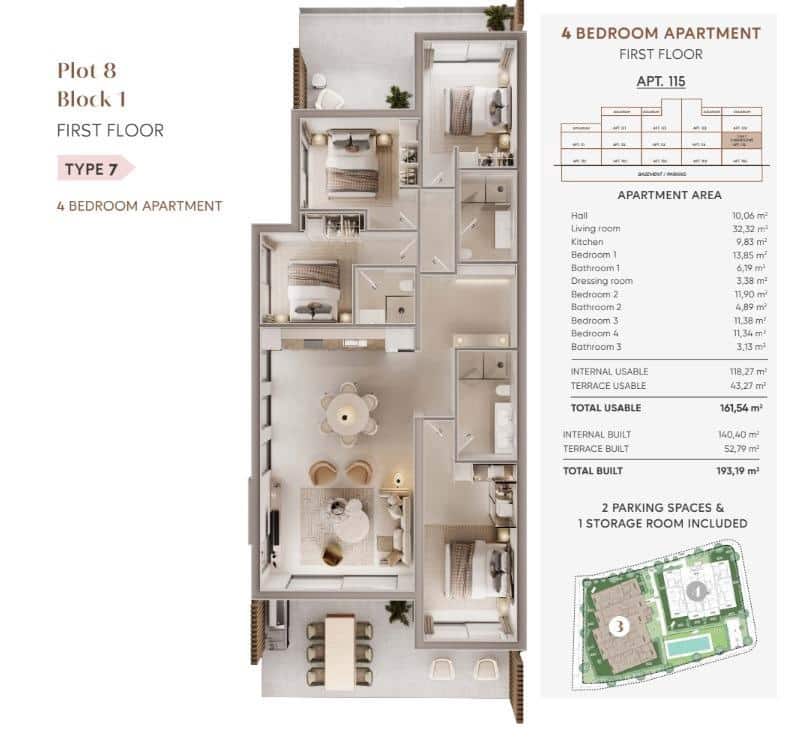 4 chambre Appartement à vendre à Estepona avec piscine - 1 055 000 € (Ref: 9839893)