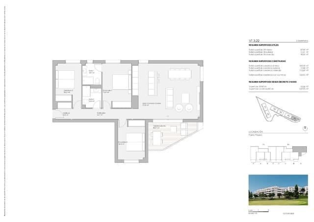 3 quarto Apartamento para venda em Mijas Golf, Mijas com piscina garagem - 385 000 € (Ref: 9839919)