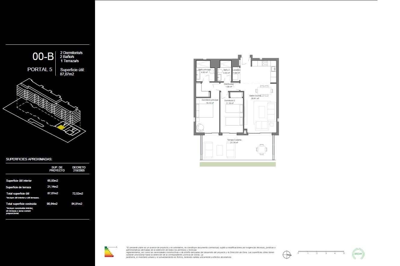 2 soverom Leilighet til salgs i Torremolinos med svømmebasseng garasje - € 450 000 (Ref: 9856082)