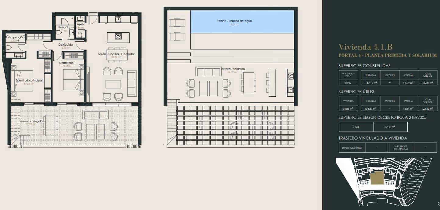 2 soverom Leilighet til salgs i Benahavis med svømmebasseng garasje - € 1 050 000 (Ref: 9857053)