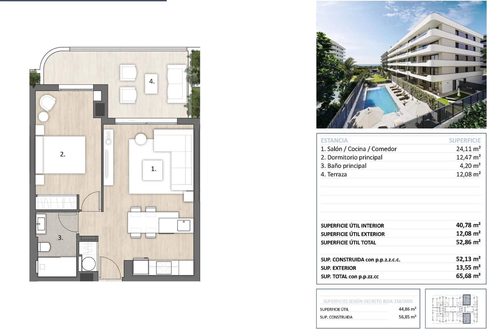 1 bedroom Apartment for sale in Torre del Mar with pool garage - € 295,575 (Ref: 9857266)