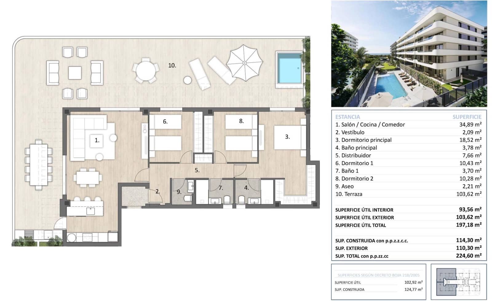 3 bedroom Apartment for sale in Torre del Mar with pool garage - € 744,640 (Ref: 9857269)