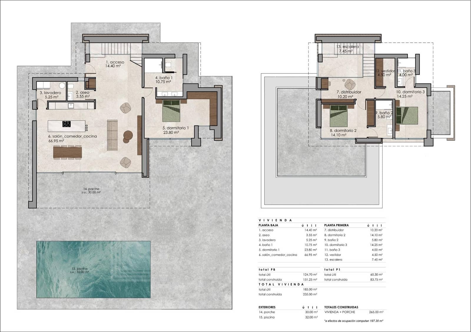 3 bedroom Villa for sale in Lel with pool - € 702,000 (Ref: 9857298)