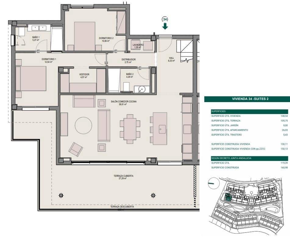 3 soverom Leilighet til salgs i Cancelada med svømmebasseng garasje - € 999 000 (Ref: 9947770)