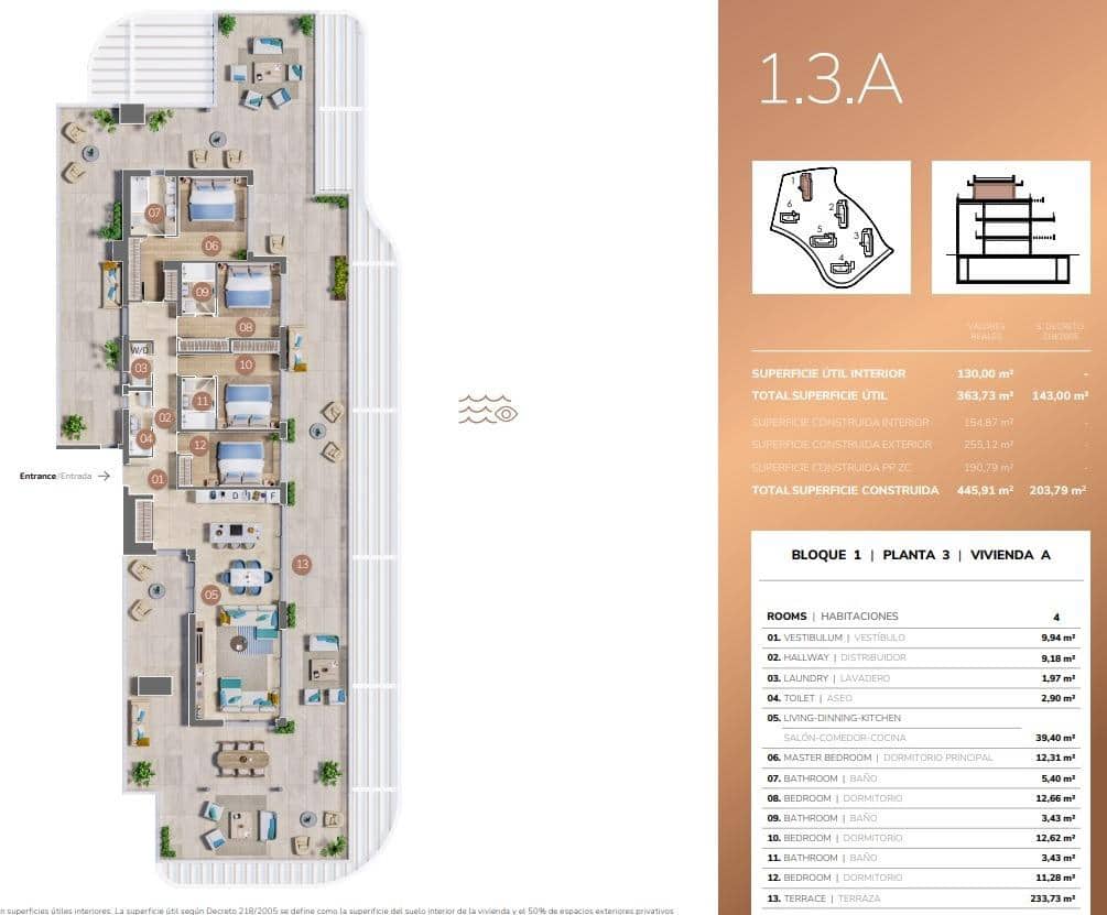 4 soverom Leilighet til salgs i Mijas med svømmebasseng garasje - € 1 650 000 (Ref: 9960201)