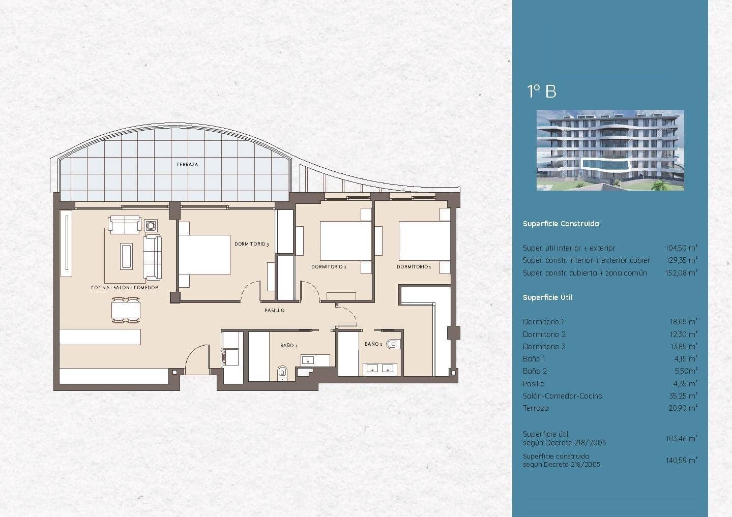 3 soverom Leilighet til salgs i Benalmadena med svømmebasseng garasje - € 992 000 (Ref: 9964934)