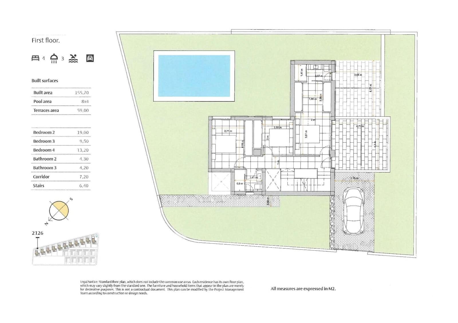 4 soveværelse Villa til salg i Algorfa med swimmingpool - € 669.000 (Ref: 9974728)