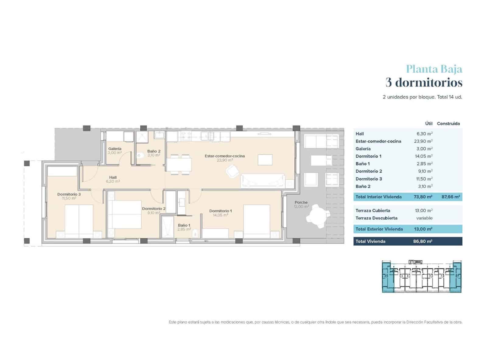3 sypialnia Apartament na sprzedaż w Vera z basenem garażem - 258 000 € (Ref: 9974762)