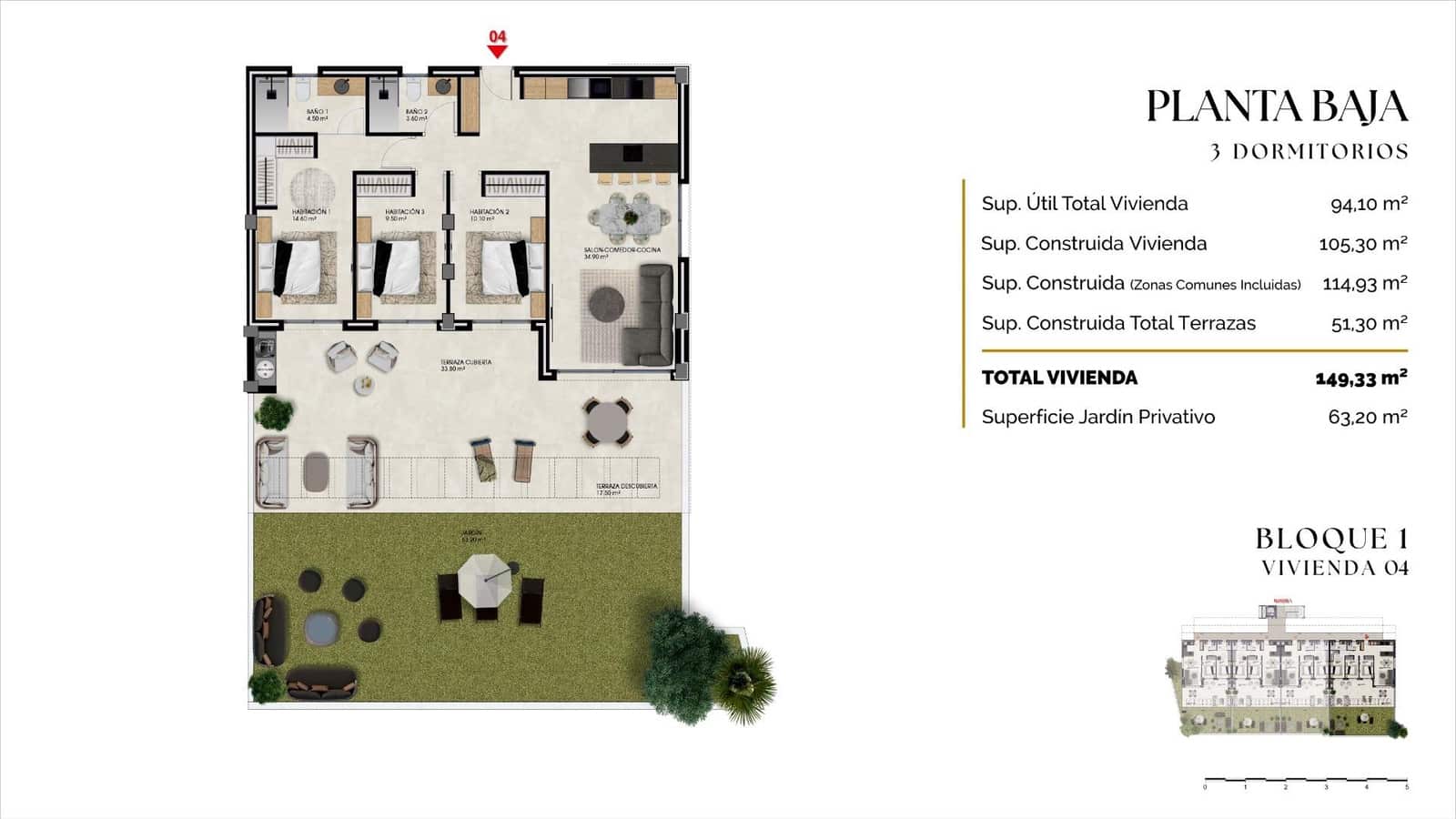3 soveværelse Lejlighed til salg i Finestrat med swimmingpool garage - € 583.000 (Ref: 9974766)