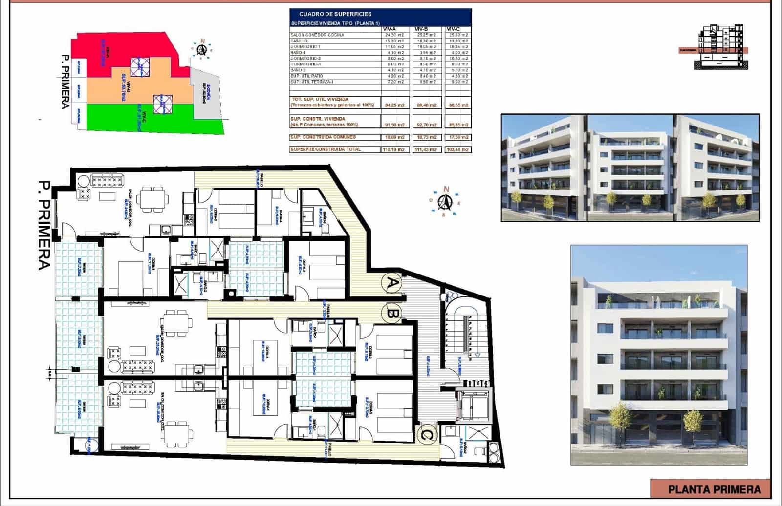 3 soverom Leilighet til salgs i Torrevieja med svømmebasseng - € 329 000 (Ref: 9974772)