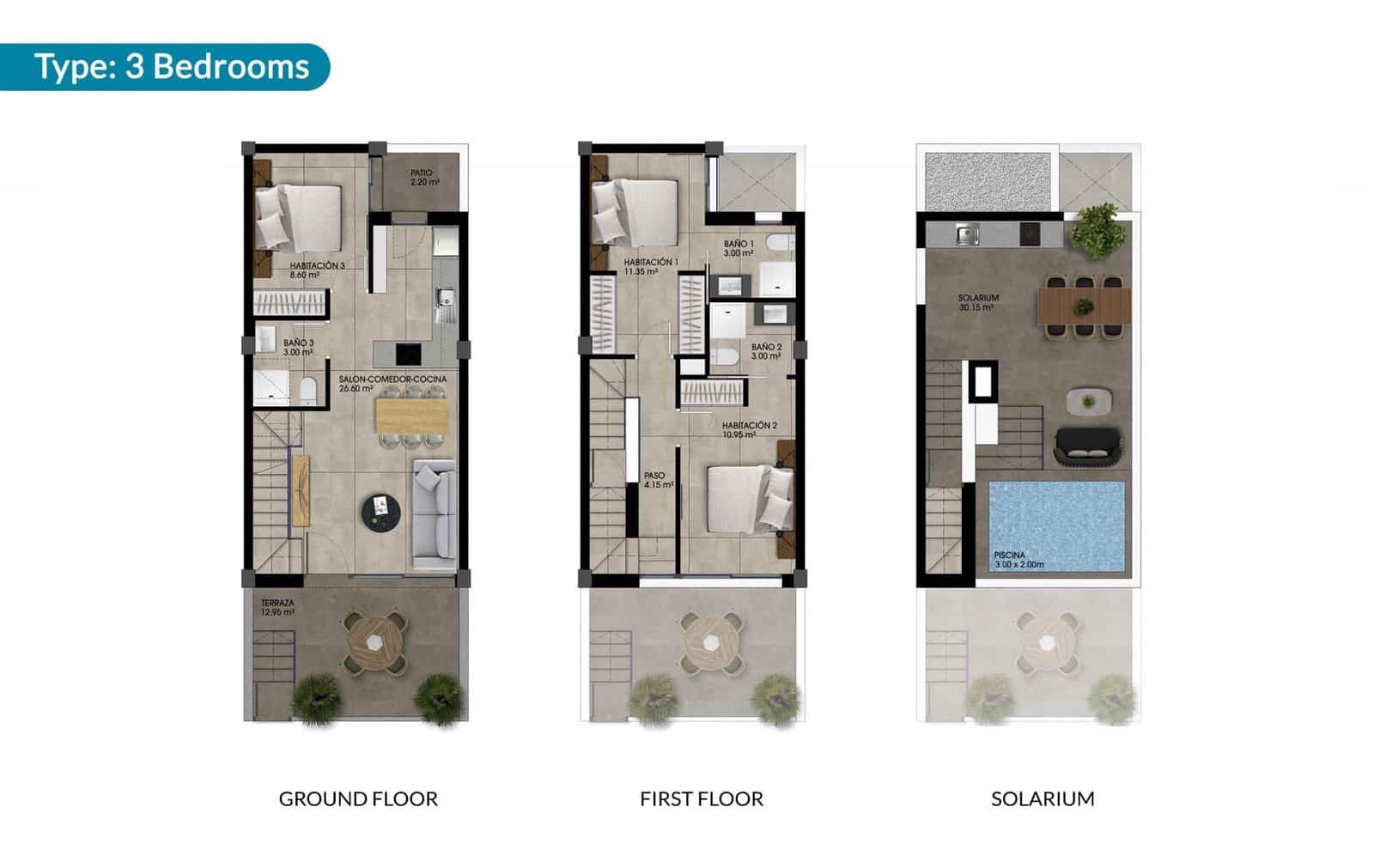 3 Zimmer Haus zu verkaufen in Dolores mit Pool Garage - 306.000 € (Ref: 9974782)