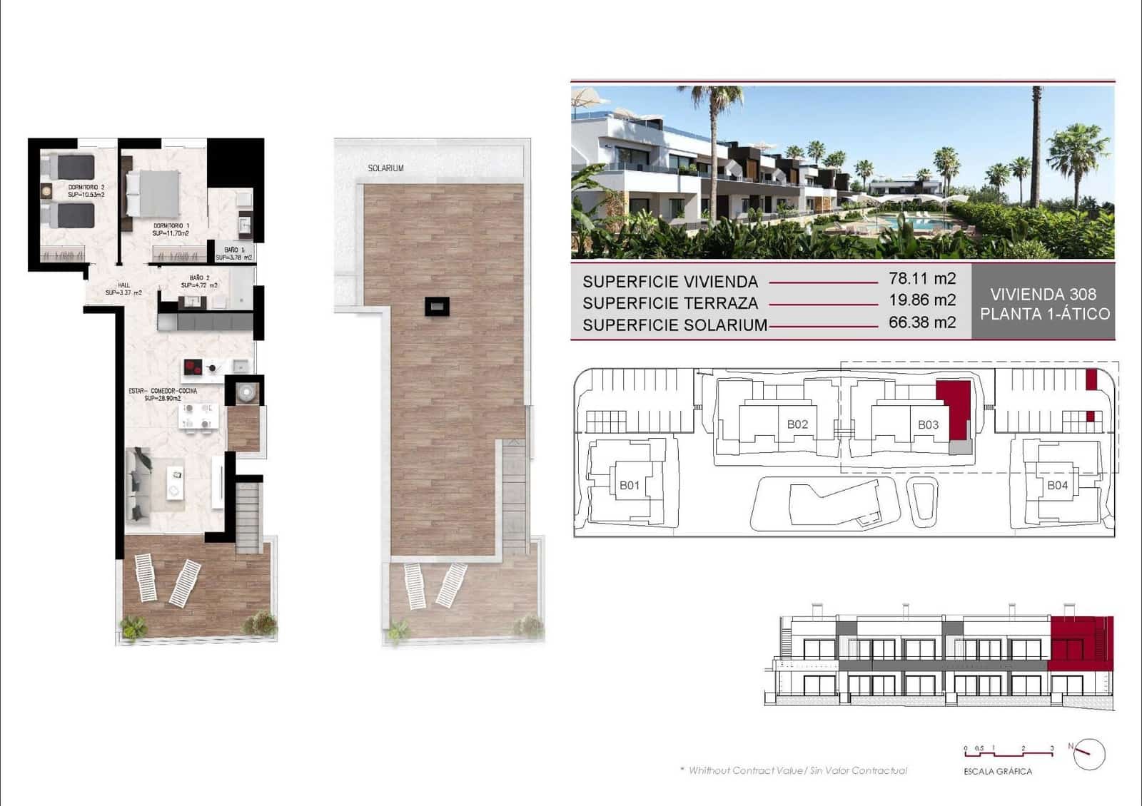 2 soveværelse Lejlighed til salg i Rojales med swimmingpool garage - € 339.000 (Ref: 9974832)