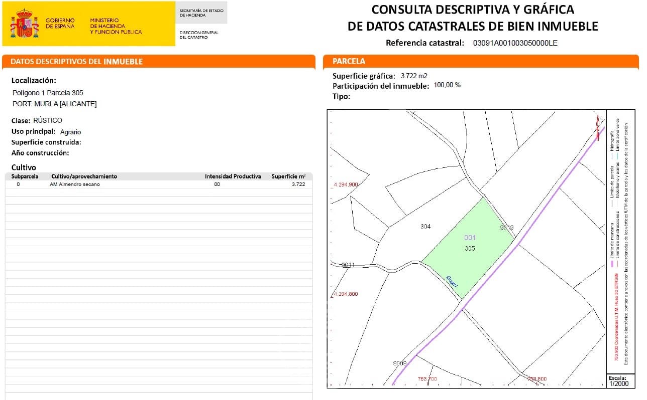 Działka budowlana na sprzedaż w Murla - 152 000 € (Ref: 8924611)