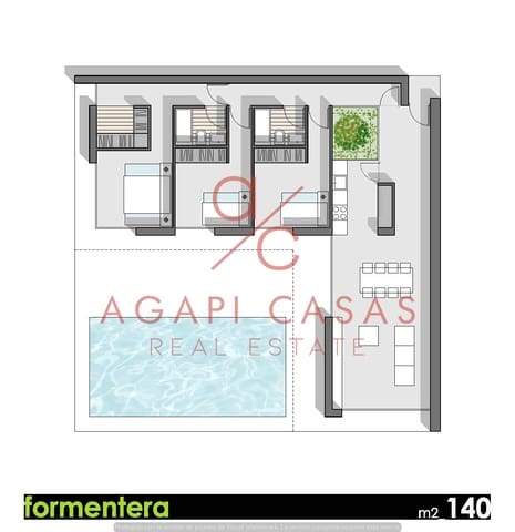 3 soverom Villa til salgs i Pedreguer med svømmebasseng garasje - € 595 000 (Ref: 9161253)