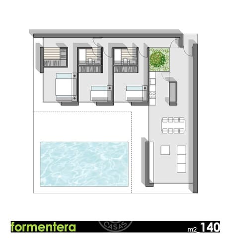 3 slaapkamer Villa te koop in Pedreguer met zwembad garage - € 595.000 (Ref: 9161253)